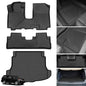 Floor Mats & Cargo Liner for Honda CRV 2007 2008 2009 2010 2011, Custom Fit TPE Waterproof Anti-Slip 1st & 2nd Row & Trunk Liner Mats Accessories for Honda CR-V 2011