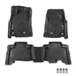 G-PLUS TPE Cargo Liners Compatible with Toyota 4Runner 2013-2024/Fit Lexus GX460 2014-2023 All Weather Full Cover Protection 1st & 2nd Row Black Floor Liner Cargo Liners - size: Fit Toyota 4Runner 13-24 | 3PCS