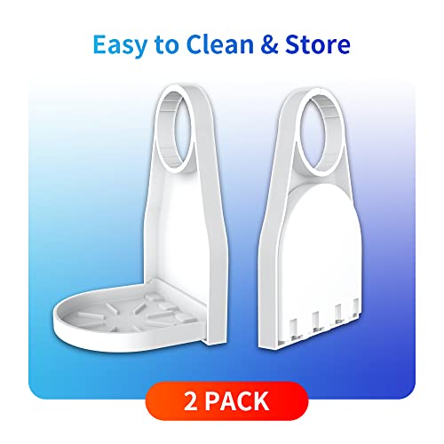 (2 Pack) Laundry Detergent Cup Holder Drip Catcher Organizer Clip Tight on Laundry Bottle Spouts, No More Leaks or Mess with Detergent and Fabric Softener in Laundry Room