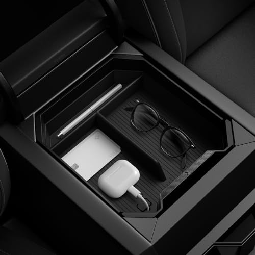 Spigen Center Console Organizer Tray Designed for Tesla Cybertruck Accessories 2026/2025/2024/2023 (Top) (Carbon Edition) - size: Top Organizer