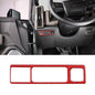 for Hummer EV Accessories Car Center Control Electronic Handbrake Trim Cover for Hummer EV 2024 2025+ Real Carbon Fiber Electronic Handbrake Switch Panel Trim (Red) - color: Red