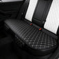 Breathable Linen Texture Rear Car Seat Cushion, Universal Non-Slip Auto Bench Seat Pad for Summer Comfort, Heat-Dissipating Interior Protector Cover, Square Fit