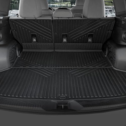 Cargo Mat for 2025 2026 Subaru Forester, Full Coverage All Weather TPE Cargo Liner Trunk Mat with Backrest Mat for Subaru Forester Accessories (Gas Only)