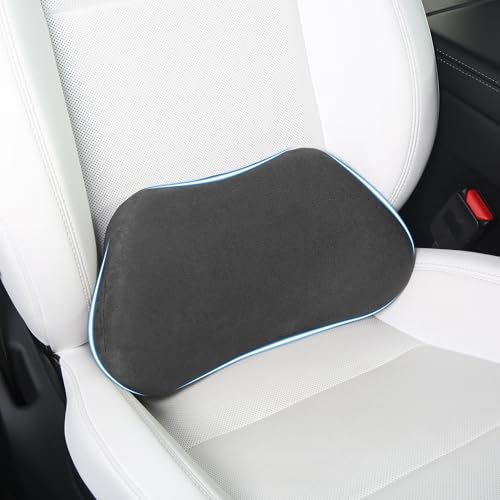 Lumbar Support Pillow for Car, Ergonomic Memory Foam Back Cushion for Driving, Seat Office Chair, Gaming Chair, Lower Back Support for Back Pain Relief, Black, 1 Pack - color: Black, size: Lumbar 1P