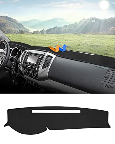 Autorder Dashboard Cover Mat for 2005-2015 Toyota Tacoma Pickup Accessories Dash Cover Flannel Dash Mat Sunshade Glare UV Rays Protector - size: 2005-2015 Toyota Tacoma