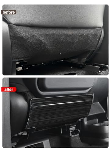Seat Back Protector Compatible with Toyota Sienna 2026 2025 2024 2023 2022 Accessories Back of Seat Protector,Stainless Steel Kick Mats Back Seat Protector 2Pcs (Black)
