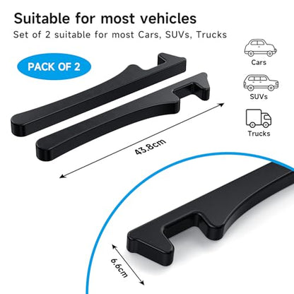 Car Seat Gap Filler Set of 2, Seat Side Gap Filler Fill Gap Between Seat & Console with Double-Sided Textured Design Soft Foam For Car SUV Truck, Seat Crevice Blocker Stop Things from Dropping - color: Black