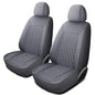 HChengkikz Car Seat Covers, Breathable and Waterproof Leather Seat Covers, Luxury PU Universal Fit Automotive Airbag Compatible for Most Cars Sedans SUV and Truck (2 Pieces, Front Seat, Grey) - color: N1 Gray, size: Front Seat