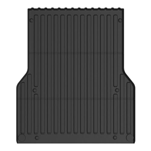 IKON MOTORSPORTS TPE Truck Bed Mat, Compatible with 2005-2023 Toyota Tacoma 5' Short Bed, Custom Fit All Weather Protection Heavy Duty 3D Molded Rear Cargo Trunk Tray Mat Protector Liner 1PC, Black