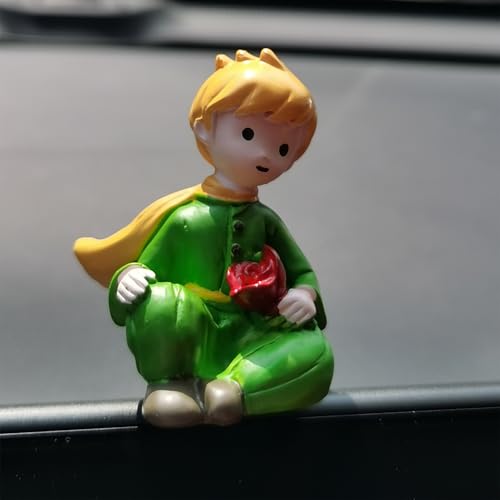 Little Prince Collectibles Figurines Statue for Car Dashboard Decoration Accessories Interior, Miniature Ornaments Decorations for Auto Dash Board Windows Rearview Mirrors Home Office Desk Decor - color: C0