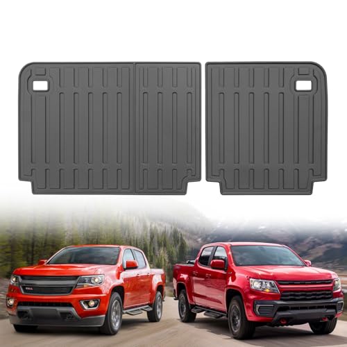 Custom for 2015-2022 Chevy Colorado/GMC Canyon Crew Cab Rear Seat Backrest Mats All Weather TPE Protection Mat Accessories (Not Fit Extended Cab) (for 2015-2022 Chevy Colorado/GMC Canyon Crew Cab) - color: for 2015-2022 Chevy Colorado/GMC Canyon Crew Cab