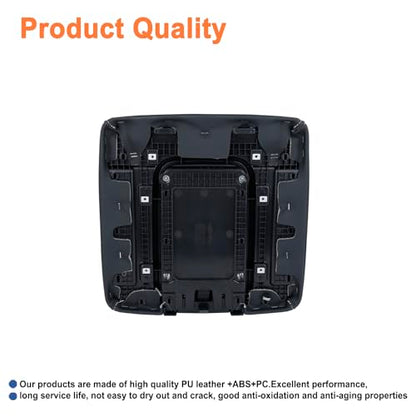 Front Seat Center Console Armrest Lid(Black).Replaces Part # 22881398.Compatible with 2014-2019 Chevy Silverado GMC Sierra 1500 2500HD 3500HD