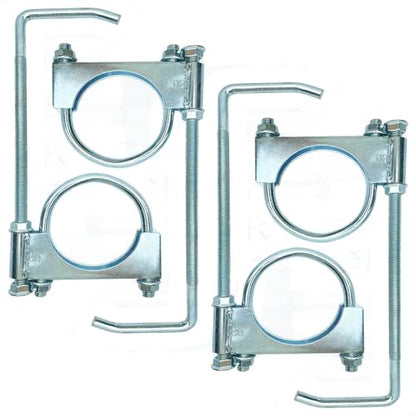 2.5-Inch Universal Exhaust Clamp with Hanger, 4Pcs Muffler Hanger Exhaust Hanger for 2.5 Inch Exhaust Pipes - size: 2.5 Inch-4 PACK