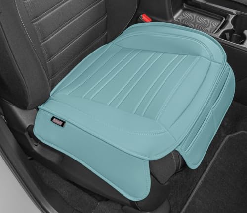 Motor Trend Faux Leather Front Seat Cover for Cars - (1) Mint Front Car Seat Covers for SUV & Truck with Storage Pockets - Automotive Car Seats Cover Protector - for Bottom Cushion Coverage Only - color: Mint, size: 1 x Front Seat Cover