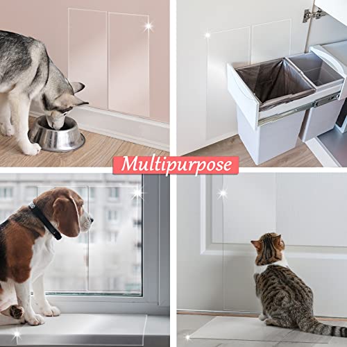 Door Protector from Dog Scratching, Clear Vinyl Dog Scratch Door Protector Heavy Duty Anti Claw Shield Guard for Wall Window Furniture
