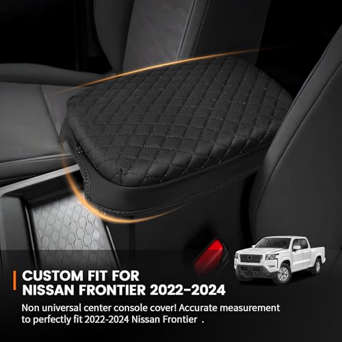 Custom Fit for Center Console Cover Nissan Frontier 2025 2024 2023 2022 Armrest Cover Center Console Pad Interior Accessories Car Armrest Seat Box Cover Protector - size: Nissan Frontier 2025 2024 2023 2022