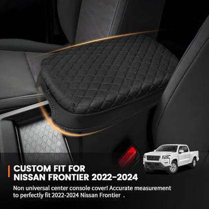 Custom Fit for Center Console Cover Nissan Frontier 2025 2024 2023 2022 Armrest Cover Center Console Pad Interior Accessories Car Armrest Seat Box Cover Protector - size: Nissan Frontier 2025 2024 2023 2022