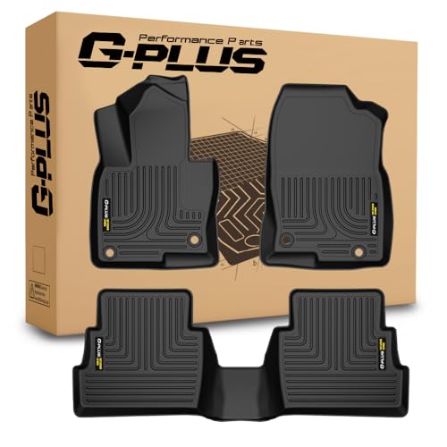 G-PLUS Floor Mats Cargo Liner Fit for Mazda CX-5 2017 2018 2019 2020 2021 2022 2023 2024 2025 TPE All Weather Custom Fit Full Cover Protection Floor Liners 1st & 2nd Row Car Mats, Black - size: 17-25|Fit Mazda CX-5|3PCS