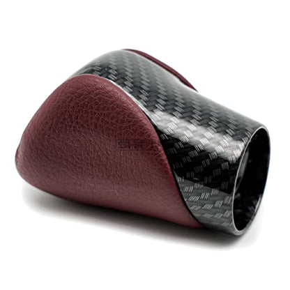 Gear Shift Knob Shifter for Lexus ES GS GX is NX RC RX 200t 300 350 450h 450hL 350L F-Sport OEM Style Replacement (Rioja Red Rose/Carbon Fiber Pattern) - color: Rioja Red Rose / Carbon Fiber Pattern