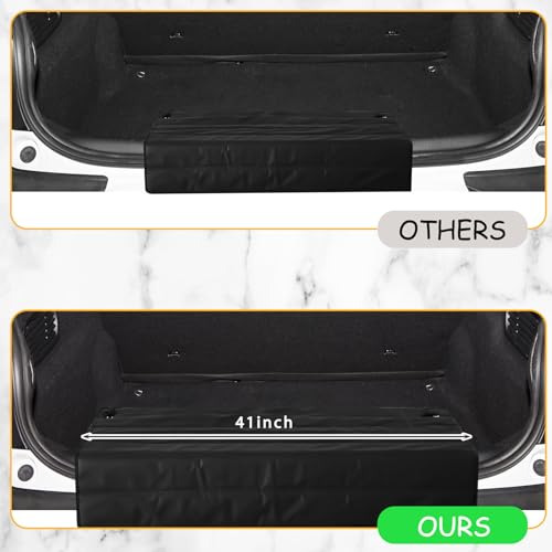 Large Rear Bumper Protector for Cars 41 x 25 Inch Bumper Guard Foldable Protective Mat Dog Blanket Cargo Liner Preventing Scratches While Unloading and Loading for SUV Van Truck Vehicle - size: 41 x 25 Inches