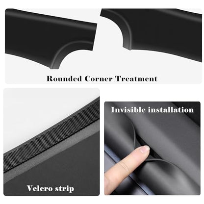 TOPABYTE 8Pcs Door Sill Protector for Tesla Model Y Juniper 2025 2026 Front and Rear Door Pedal Kick Protection ABS Material Door Entry Guard Anti-Kick Full Protect Door Entry Cover