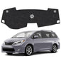 Dash Cover Mat Compatible with Toyota Sienna 2011-2014 Non-Slip Dashboard Cover Mat Sunshade UV Rays Protector Interior Accessories - size: Sienna 2011-2014