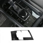 Car Accessories Fit for 2019 2020 2021 2022 2023 2024 2025 Mazda 3 Axela Interior Gear Shift Knob Console Media Panel Cover Trim (Brushed Black Style) Stainless Steel 1 PC - color: Brushed Black Style