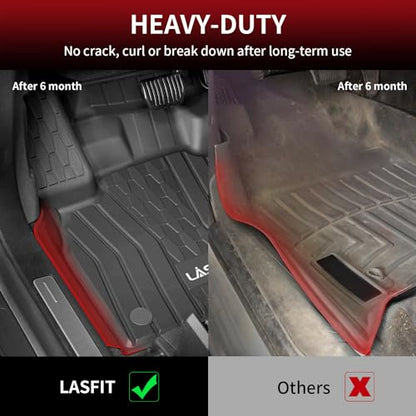LASFIT Floor Mats for 2019-2023 Lincoln Nautilus & 2016-2018 Lincoln MKX, Custom Fit Full Coverage TPE Floor Liners, All Weather Front Rear Set, Black - size: 2016-2018|For MKX|2019-2023|For Nautilus|Floor Mat