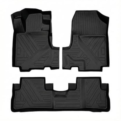 CRV Floor Mats Compatible with 2007-2011 Honda CR-V，All Weather Protection Waterproof Durable Anti-Slip Odorless Custom-fit TPE Floor Liner Front and Rear Row Set - size: 1）For Honda CRV（2007-2011 ）Floor Mats