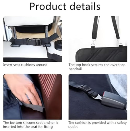 Dog Car Seat Cover for Back Seat, Waterproof 600D Heavy Duty Hammock, Nonslip Pet Seat Protector for Cars, SUVs & Trucks, Scratchproof, Washable