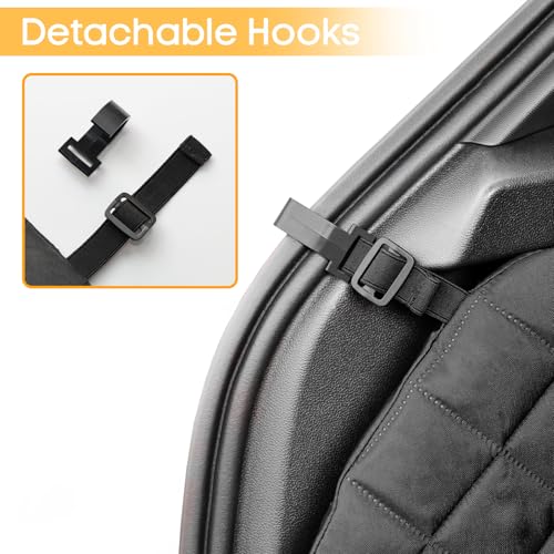 SUV Cargo Liner for Dogs, Waterproof Trunk Cover with Cushioned Sides to Protect Pet, Full Coverage Non-Slip Seat Cover for SUVs with Bumper Flap Protector