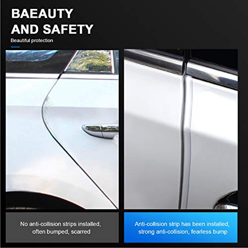Car Door Edge Guards Clear, 16Ft Rubber Seal Protector U Shape Edge Trim Car Door Edge Protection Fit for Most Car - size: 16Ft(Clear)