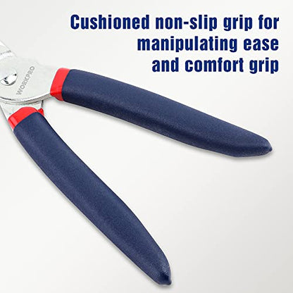 WORKPRO Hog Ring Pliers with 500 Pcs 3/4" Hog Rings, Galvanized Steel Hog Rings Perfect for Furniture Upholstery, Auto Upholstery, Plastic Meat & Sausage Casings - style: Flat Hog Ring Pliers Set