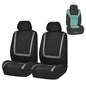 FH Group Front Seats Only Car Seat Covers Low Back - Unique Cloth Interior Accessories Car Seat Covers Gray Seat Cover Front Set - Universal Fit Cars Trucks SUV Car Seat Protector Accessories