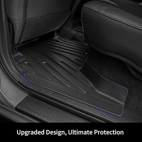 OEDRO Floor Mats Fit for Toyota Tacoma 2024 2025 2026 Double Cab Auto Trans (NOT for Hybrid), Custom TPE All Weather Floor Liners for Tacoma TRD/SR/SR5/limited Car Front&Rear 2 Row Mats - style: 2024-2026 Double Cab