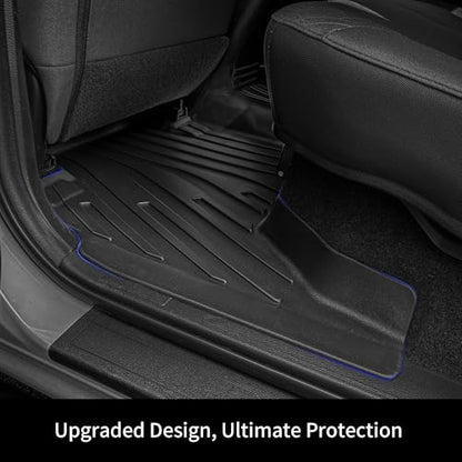 OEDRO Floor Mats Fit for Toyota Tacoma 2024 2025 2026 Double Cab Auto Trans (NOT for Hybrid), Custom TPE All Weather Floor Liners for Tacoma TRD/SR/SR5/limited Car Front&Rear 2 Row Mats - style: 2024-2026 Double Cab