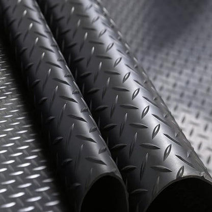 4' x 6' Feet Non-Slip Garage Floor Mat, 1-Piece Durable Rubber Flooring Roll, Cuttable Floor Protector Mat for Parking Lots, Gym, Warehouse, Basement Trailer (4' x 6' Ft) - size: 72"L x 48"W x 0.1"Th