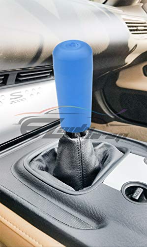 EZAUTO WRAP Blue Shift Knob Stick Frosted Matte Crystal Bubble Long Throw Gear Shifter 15cm - color: Matte Blue, size: 15cm