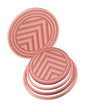 FitRing Adjustable Car Cup Holder Coasters, 2.75"–3.54" Adjustable Diameter, Silicone Coaster Upgrade Helps Reduce Side Gaps and Stay Put, 2-Pack - color: Pink
