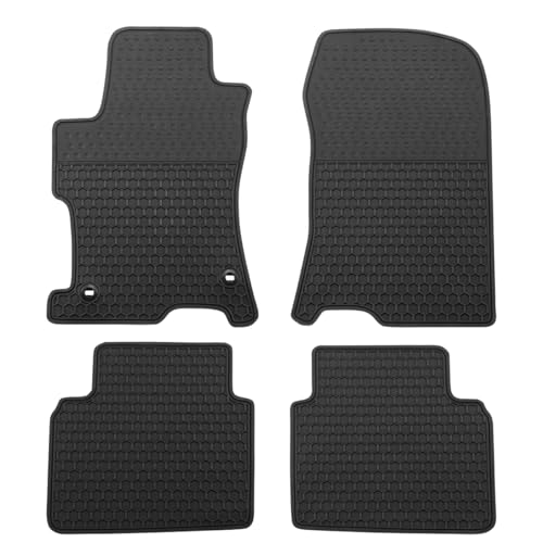 Car Floor Mats Custom Fit for Honda Accord 2008-2012 BlackRubber Auto Liner Mats All Weather Protection Odorless - color: All Black, size: 2009-2013 Accord