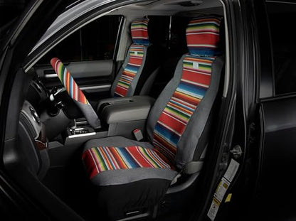 Hooey Low Back Seat Cover, Durable Bucket Seat Protection, Easy to Install Seat Covers for Car, Truck, Van, SUV, Rockstar (Serape Tijuana) - color: Rockstar (Serape Tijuana)