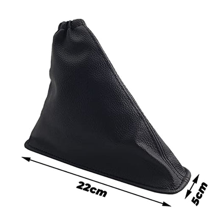 Car Shift Gear Stick Parking Handbrake Cover Manual Shift Boot Black Leather Boot Cover Case For To-yo-ta Corolla 2007 2008 2009 2010 2012 2013 (Handbrake Cover) - size: Handbrake Cover
