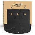 LASFIT Cargo Trunk Mat & Backrest Mats for Hyundai Palisade 2026 All Weather TPE Custom Fit Car Trunk Mats Cargo Liner & Seatback Mats Accessories, Black - size: 2)For Hyundai Palisade | 2026 | Cargo
