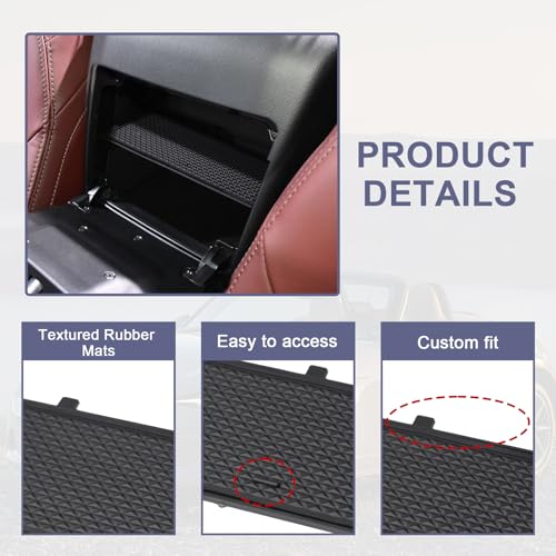 RUNROAD Center Console Organizer Dividers Compatible with Mazda MX-5 RF Miata 2016-2026 Accessories, Insert Compartment Tray Glove Box Armrest Storage Organizer MX5 Console Divider