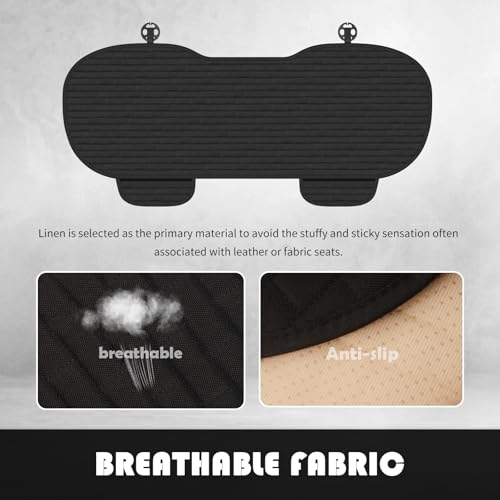 Upgraded Car Back Seat Covers with Storage Bag,Versatile Car Rear Seat Cover for Protecting Seats and Organizing Items,Breathable Cars Bench Seats Cover with Non-Slip Design - color: Rear