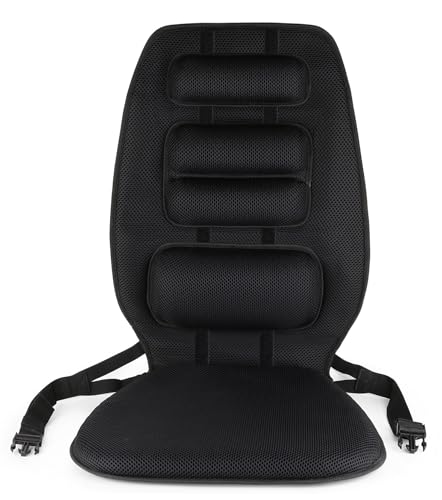 FOMI Gel High Chair Back Support and Seat Cushion | Adjustable Lumbar Pillow Placement for Upper Lower Thoracic, Coccyx, Pressure Sore Pain Relief | for Car, Office Chair, Gaming | Posture Aid - size: Back - 23"