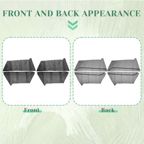 4PCS Door Panel Cover Compatible with Honda Civic 2016-2021 Front and Back Vinyl Leather Insert Cards Protector Trim Black (Only Leather Part)