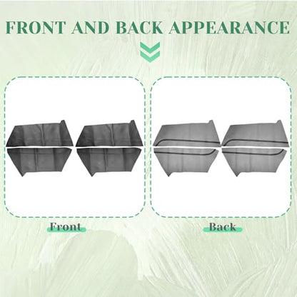 4PCS Door Panel Cover Compatible with Honda Civic 2016-2021 Front and Back Vinyl Leather Insert Cards Protector Trim Black (Only Leather Part)