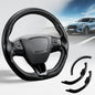 Steering Wheel Cover for Ford Mustang Mach-E 2021-2026, 3-Piece Carbon Fiber Steering Wheel Accessories Custom Fit for Ford Mach-E (Matte Black)