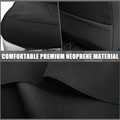 SAPUBK Custom-Fit Rear Seat Covers Replace for 2013-2018 Dodge Ram and 2019-2021 Classic Ram 1500 2500 Crew Cab Bench Seat, Premium Neoprene with Composite Soft Foam Lining Breathable Seat Cover